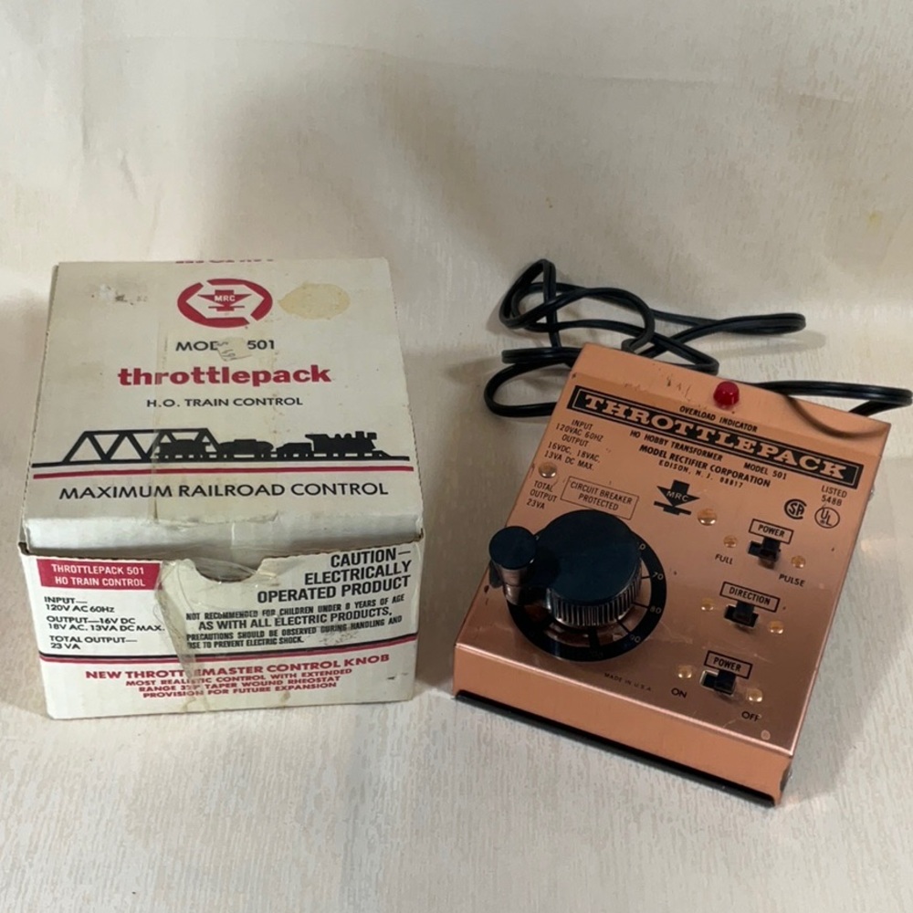 MRC Throttlepack #501 HO Train Control Train Transformer Model Railroad - Picture 16 of 16